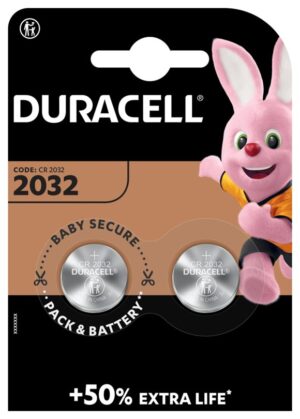 DURACELL Batt CR2032 3V Lithium B2 XL Blist 2 Stk