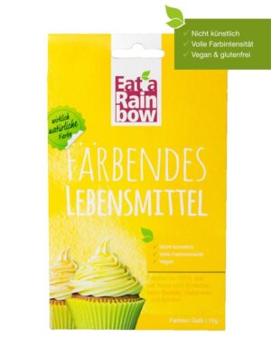 EAT A RAINBOW Färbendes Lebensmittel gelb Btl 10 g