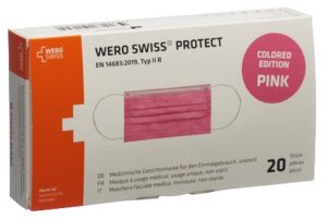WERO SWISS Protect Maske Typ IIR pink Box 20 Stk