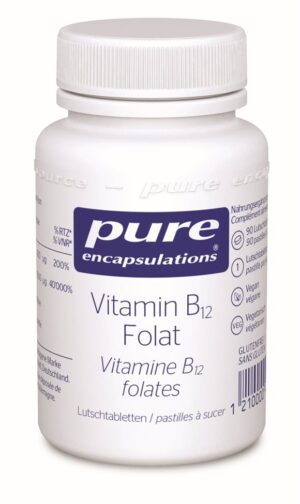 PURE Vitamin B12 Folat Lutschtabl CH     Ds 90 Stk