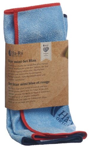HA-RA Star-Tuch Mini Set blau                2 Stk