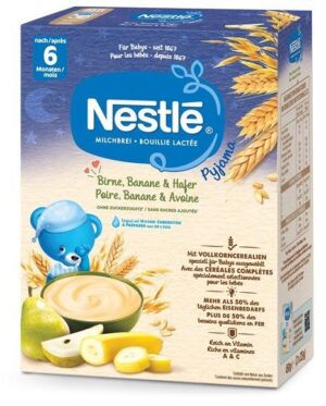 NESTLE Milchbrei Pyjama Birne Banane&Haf 6M  450 g