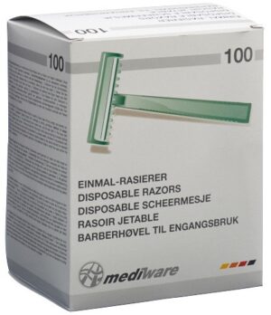 MEDIWARE Einmalrasie Klingensch unst grBox 100 Stk