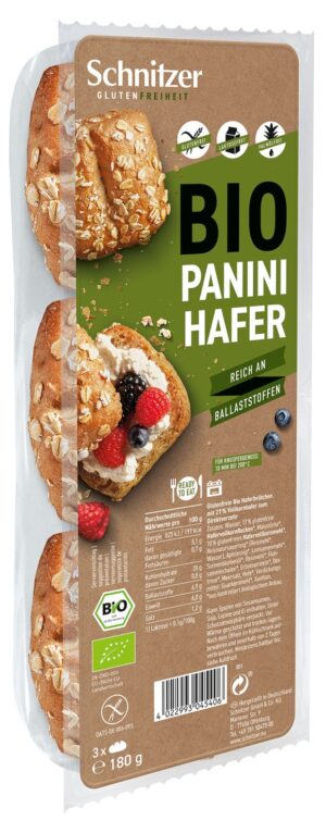 SCHNITZER Bio Panini Active Oat          Btl 180 g