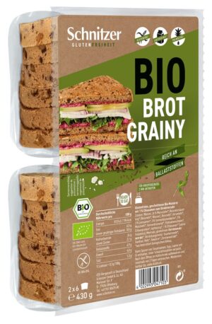 SCHNITZER Bio Bread'n Toast Grainy       Btl 430 g