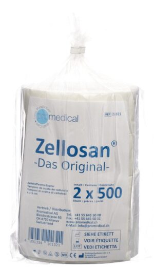 ZELLOSAN Zellstofftupfer 4x5cm unster    2 500 Stk