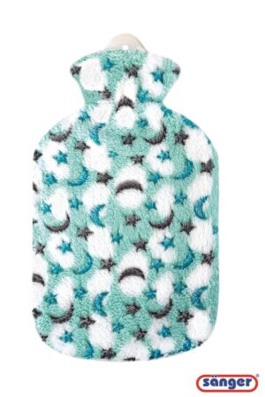 SANGER Wärmflasche Plüschbezug 2l Mond&Sterne