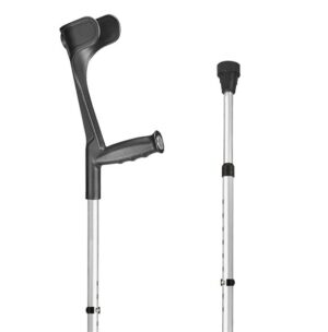 SAHAG Krücken Ergo Hart 76-96cm alu schwarz 1 Paar