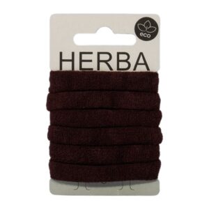 HERBA Ecofriendly Haarbinder Ø5cm braun      6 Stk