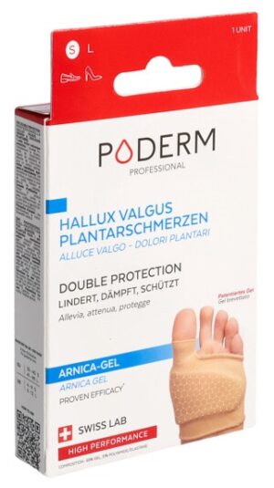 PODERM PROF Doppelschutz S Hallux Valgus Ballenze
