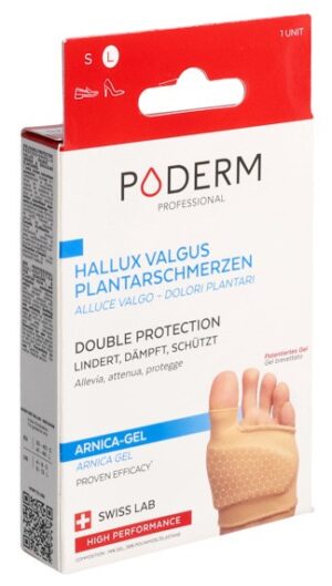 PODERM PROF Doppelschutz L Hallux Valgus Ballenze
