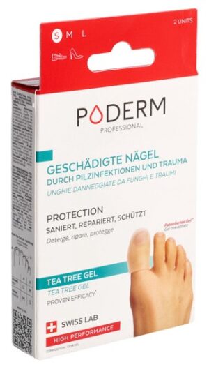PODERM PROF Zehenschutzkappe S geschäd Nägel 2 Stk