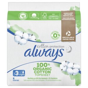 ALWAYS Ultra Binde Cot Protect Night Flügel  8 Stk