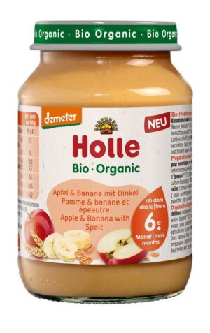 HOLLE Apfel & Banane mit Dinkel 190 g