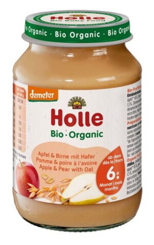 HOLLE Apfel & Birne mit Hafer 190 g
