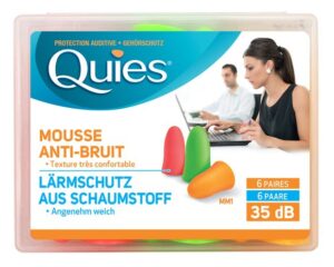QUIES Lärmschutz aus Schaumstoff NEON       12 Stk