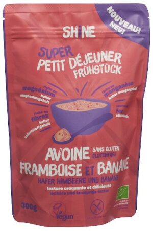 SHINE Hafer Frühstück Himbeere&Banane BIOBtl 300 g