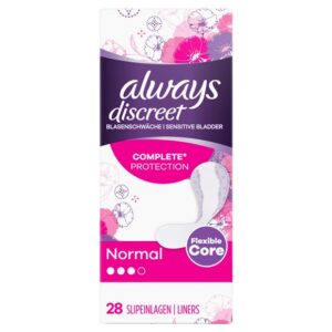 ALWAYS Discreet Inkontinenz Slipeinl Normal 28 Stk
