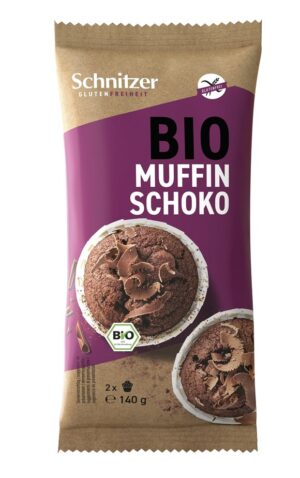 SCHNITZER Bio Muffin Dark Chocolate 2 Karton 140 g