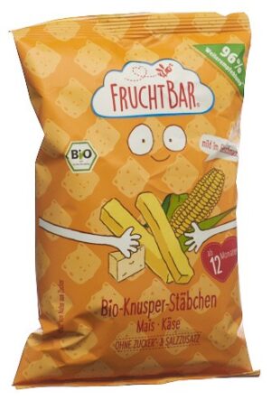FRUCHTBAR Knusper Stäbchen Bio Mais Käse  Btl 30 g