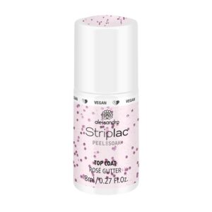 ALESSAN Striplac Top Coat Rosé Glitter        8 ml