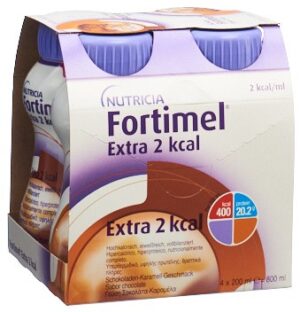 FORTIMEL Protein 2kcal Schoko Karam 4 Fl 200 ml
