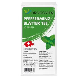 DROGOVITA Pfefferminzblätter Tee        Btl 20 Stk