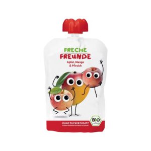 FRECHE FREUNDE Quetschmus Apfel Mango PfiBtl 100 g