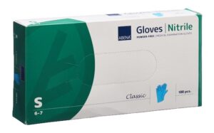 ABENA Cla Nitrilhan S 240mm puderf unst bl 100 Stk