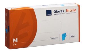 ABENA Cla Nitrilhan M 240mm puderf unst bl 100 Stk