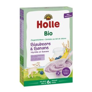 HOLLE Milchbrei Ziegenmilch Blaub Bana Bio   200 g