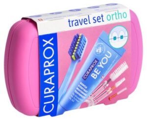 CURAPROX Travel Set Ortho pink