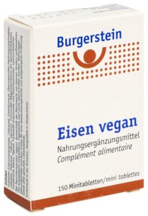 BURGERSTEIN Eisen Tabl vegan Ds 150 Stk