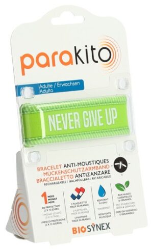 PARAKITO Armband Erwachsene Never Give Up grün