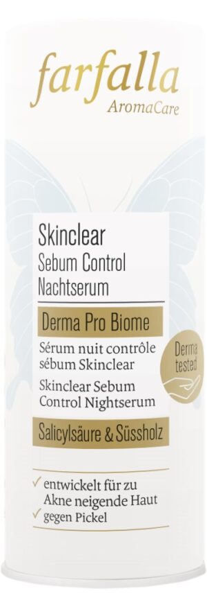 FARFALLA Skinclear Seb Cont NachtserumPip Fl 15 ml