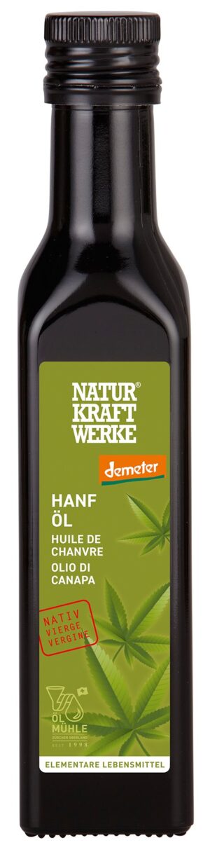 NATURKRAFTWERKE Hanföl nativ Demeter Glasfl 250 ml