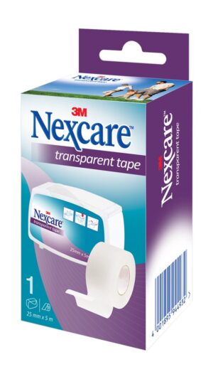 3M NEXCARE Transparent Tape 25mmx5m           Disp