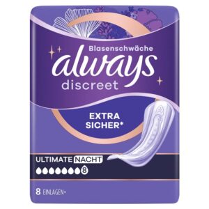 ALWAYS Discreet Inkontinenz Ultimate Nacht n 8 Stk