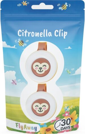 FLYAWAY Citronella-Clip Monkey Duopack   Btl 2 Stk