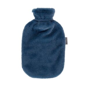 FASHY Wärmflasche 2l Flauschbezug blau