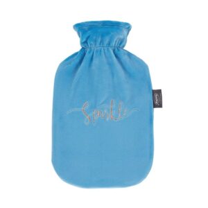 FASHY Wärmflasche 2l Flauschbezug blau Sti