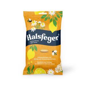 HALSFEGER Kräuterbonbon Honig-Zitrone     Btl 90 g