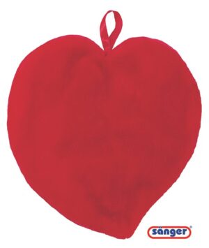 SANGER Wärmflasche Plüschbezug 1.65l Herz