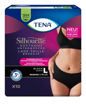 TENA Silhouette Plus L 95-125cm black 10 Stk