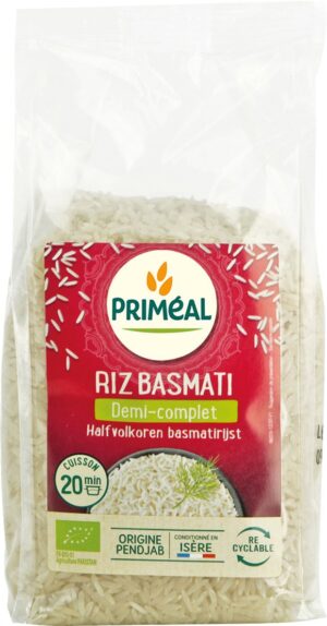 PRIMEAL Reis Basmati Halbvollkorn        Btl 500 g