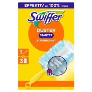 SWIFFER Staubmagnet Starterset Griff+3 Tücher
