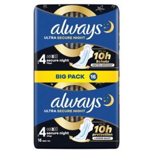 ALWAYS Ultra Binde Sec Night Flüg BigPack   16 Stk