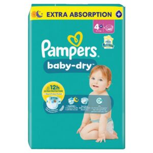PAMPERS Baby Dry Gr4+ 10-15kg Ma Pl Vo (n   40 Stk
