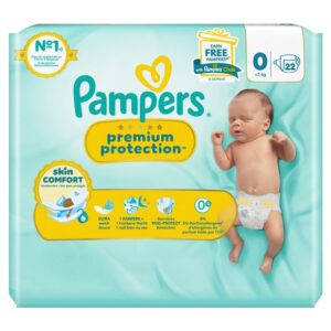 PAMPERS Prem Prot NB Gr0 <3kg Mic Sin Pack 22 Stk