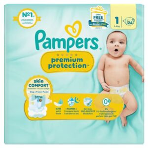 PAMPERS Prem Prot NB Gr1 2-5kg Sin Pack 24 Stk